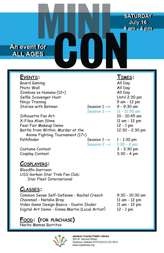 MINICON list of events