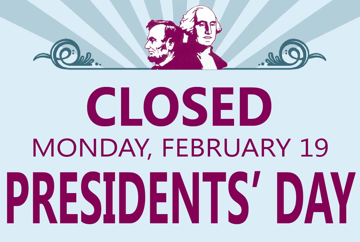 President’s Day Closing Jackson County Public Library