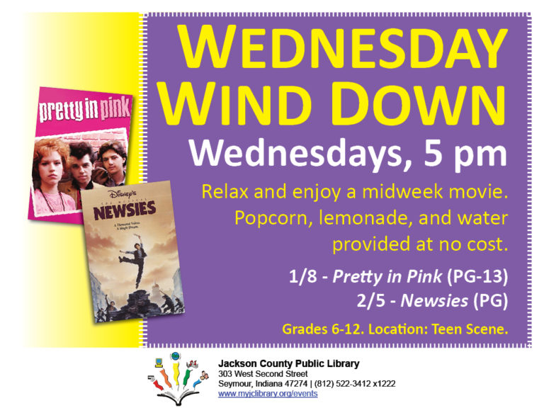 Wednesday Wind Down for Teens Jackson County Public Library