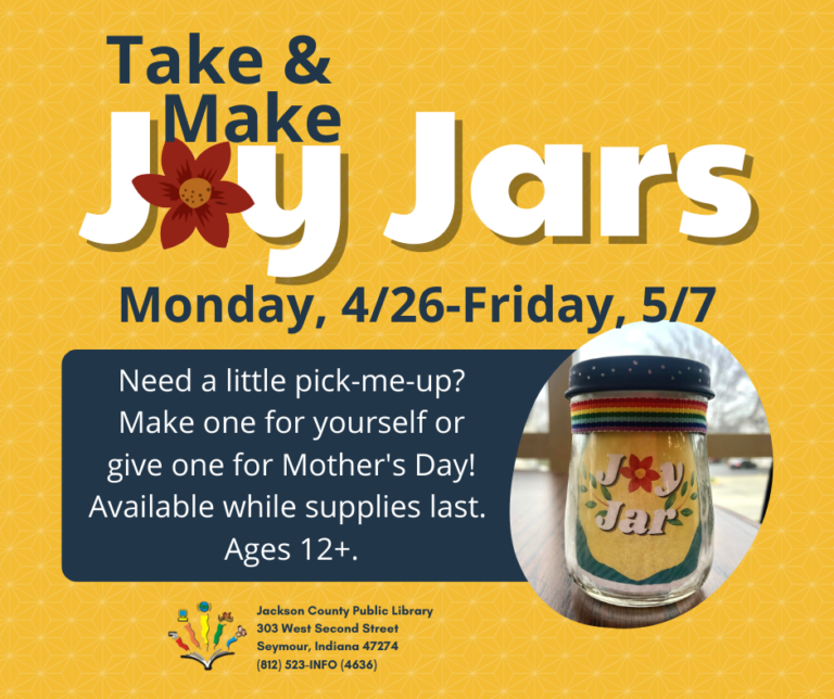 Joy Jars Craft Jackson County Public Library