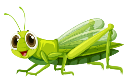 Picture of a cartoon grasshopper